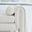 Bedroom storage stool, linen storage stool, large storage space, 50.39 inches white - Korvel