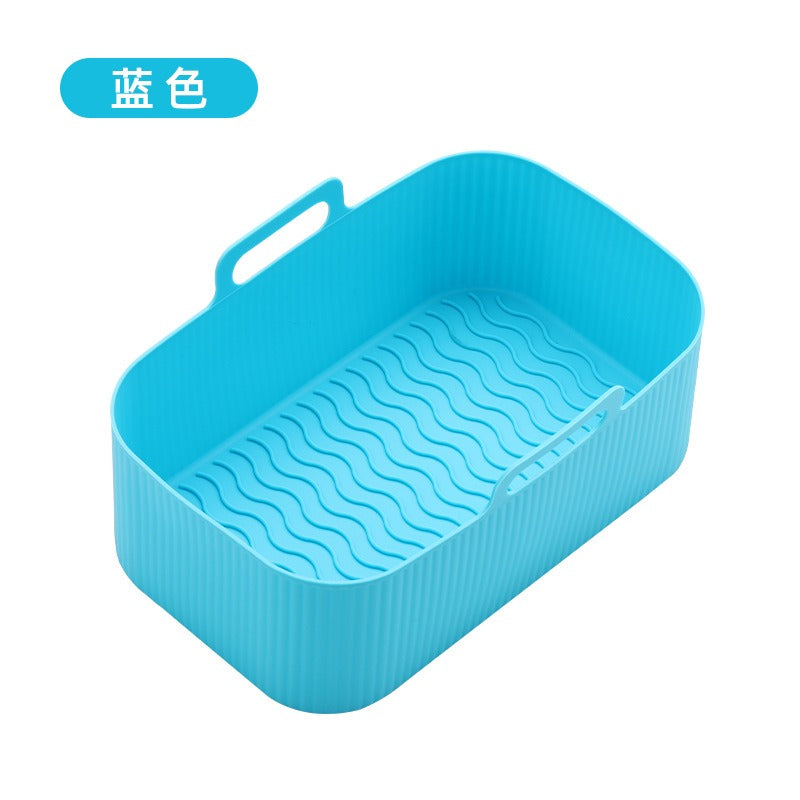 Air fryer thickened silicone pad barbecue plates ovens microwave ovens insulation rectangular trays - Korvel