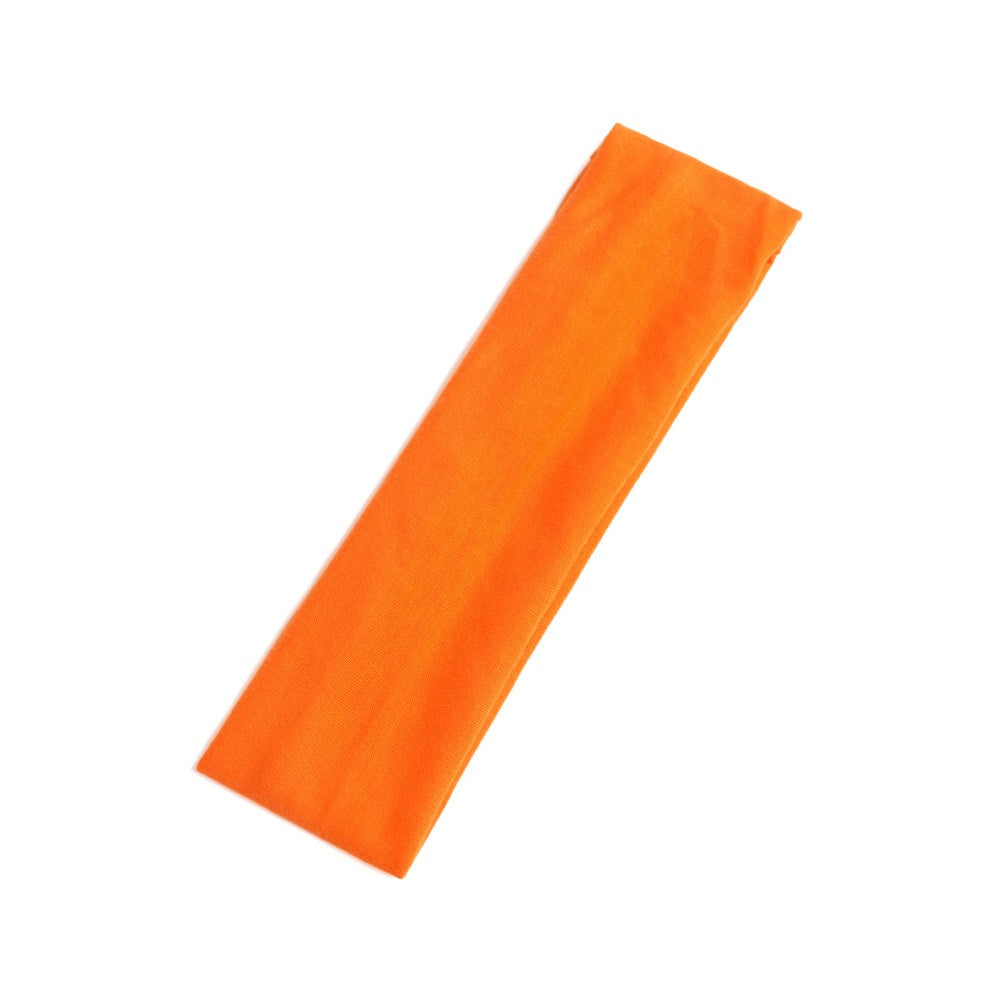 Simple Sports Headband Running Sports Anti Sweating Yoga Headband Unisex Solid Color Single Loop Headband - Korvel