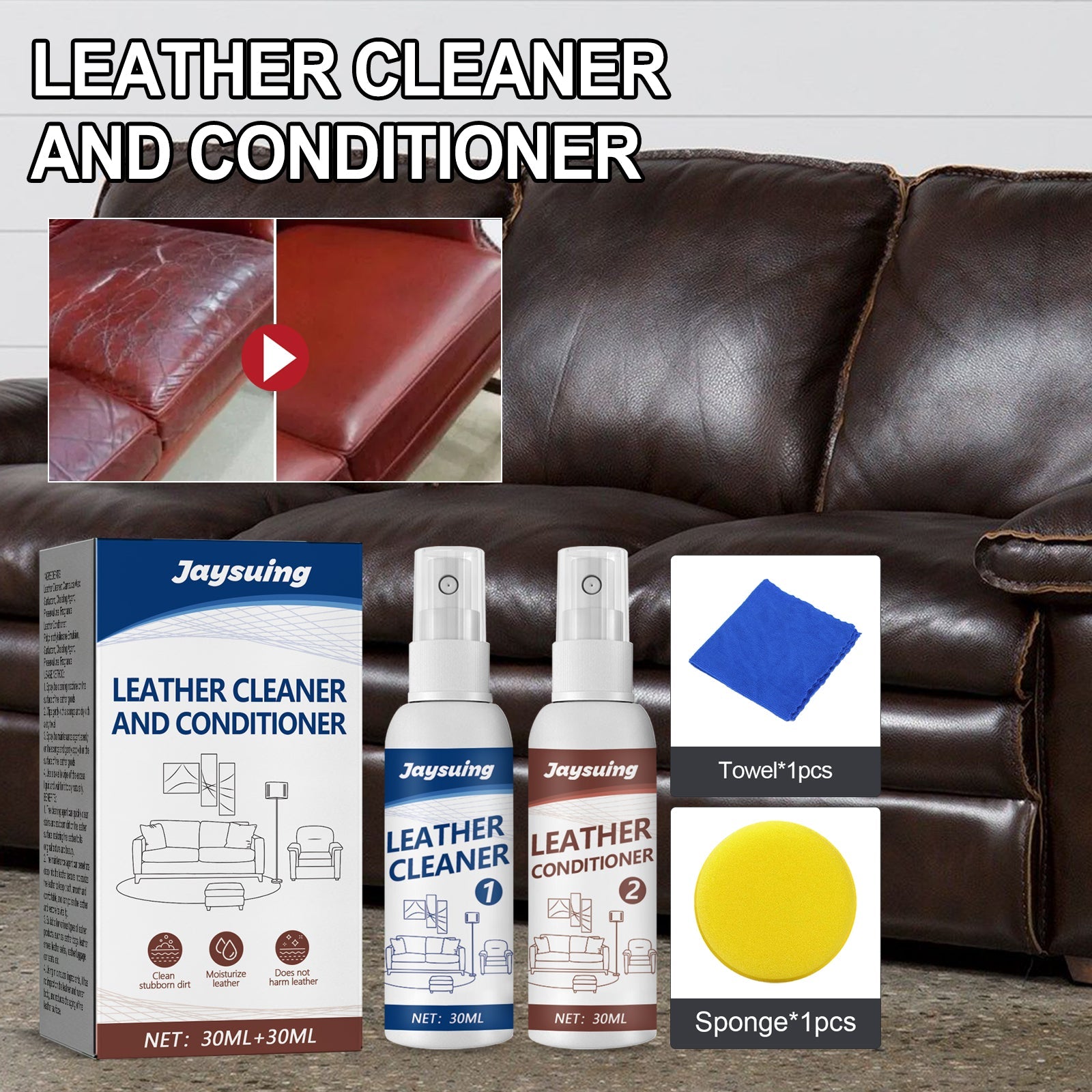Leather Cleaning And Maintenance Agent, Leather Care Leather Suit Sofa Maintenance Cleaner - Korvel