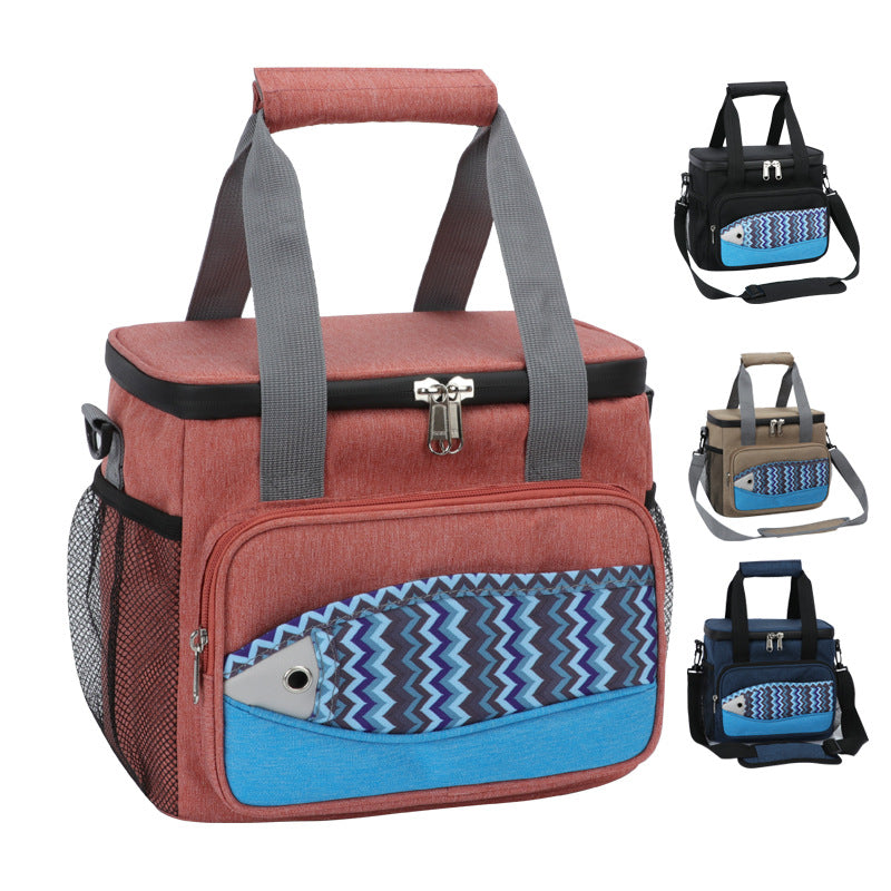 Japanese multifunctional thickened EVA leak-proof small fish insulation lunch box portable lunch bag - Korvel