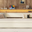 Twin Size Daybed with Trundle, Upholstered Daybed with Charging Station and LED Lights, White - Korvel