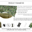 260x140cm Outdoor Double Camping Hammock with Mosquito Net and Rain Fly Tarp Lightweight Parachute Hammocks for Travel Hiking - Korvel
