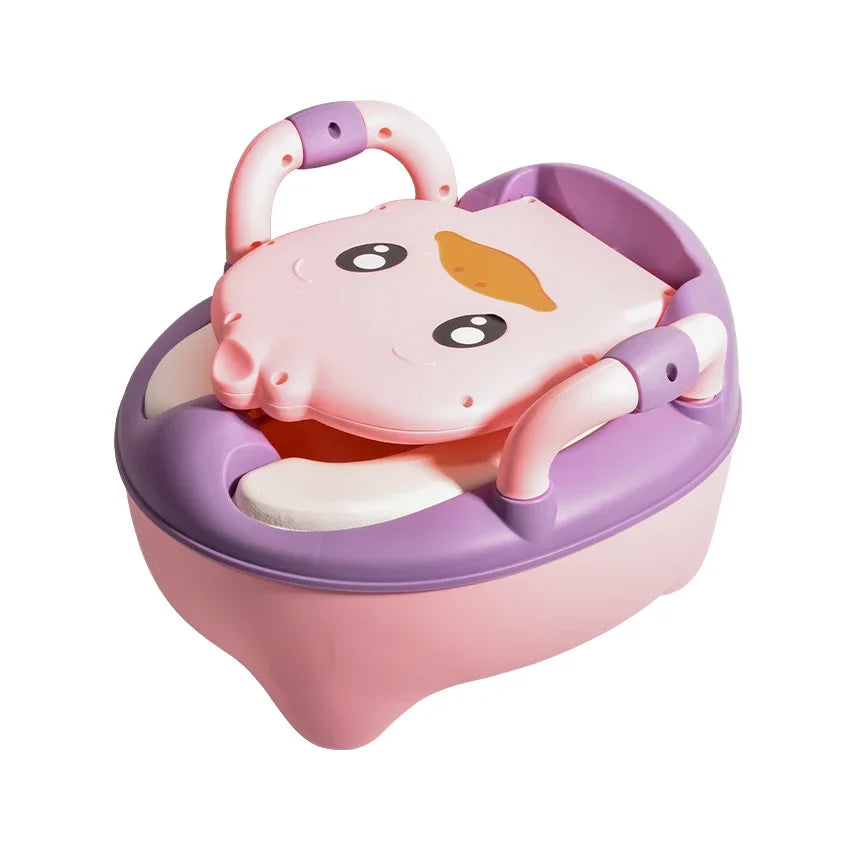Children's Pot 1-6 Years Old Upgraded Cute Duck Baby Toilet Seat Baby Potty Portable Stool Boys & Girls Safe Trainer Seat WC - Korvel