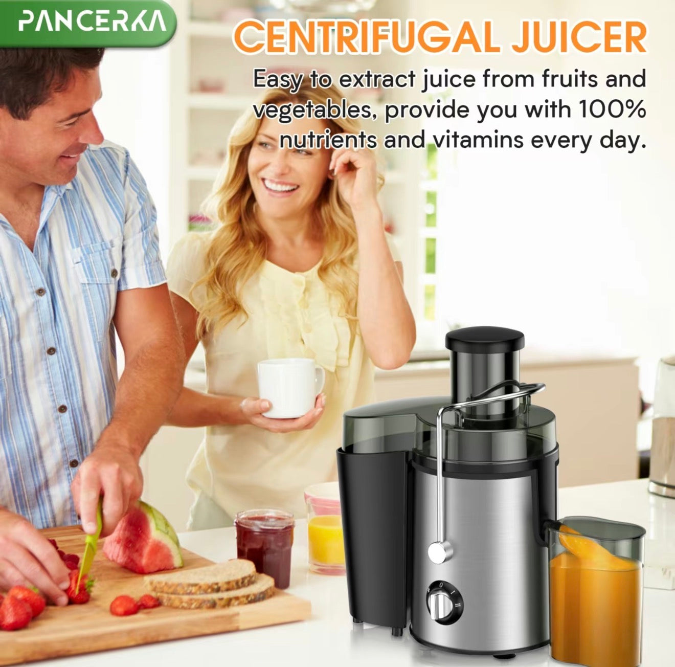 Extractor de Jugo JuiceMax 800W - Jugo Fresco Sin Esfuerzo