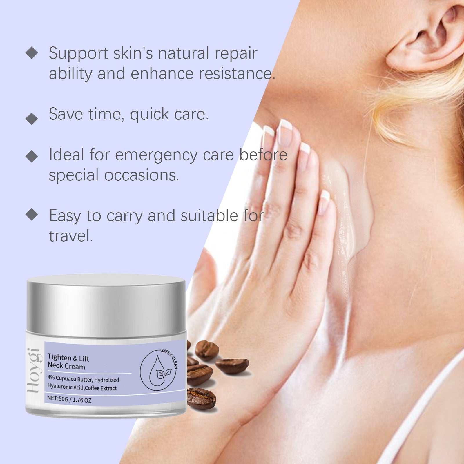 Moisturizing Neck Firming Cream Neck Repair Cream Firming And Lifting Gentle Moisturizing Elastic Elastic Anti-Wrinkle - Korvel