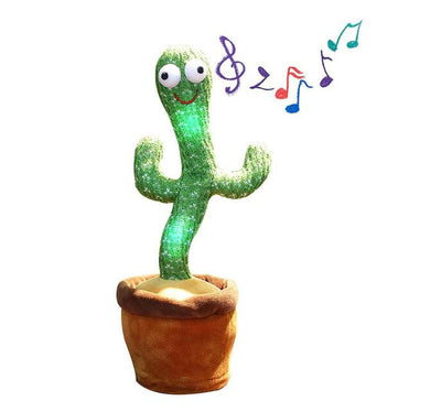 Dancing Cactus Plush Toy - Interactive Singing & Dancing Doll