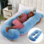 J-Shaped Pregnancy Pillow for Side Sleepers