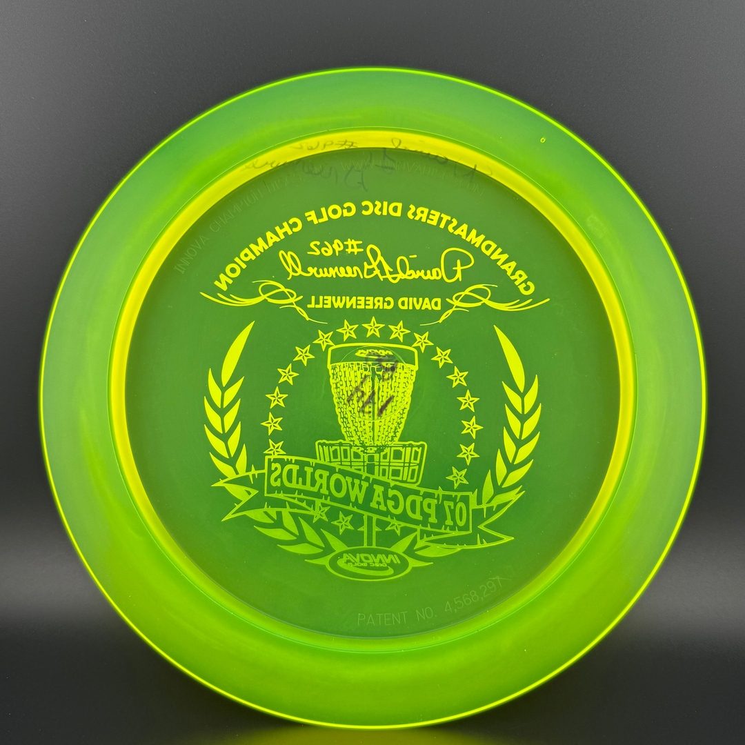 Champion Boss Disc Golf Driver - Signed by David Greenwell