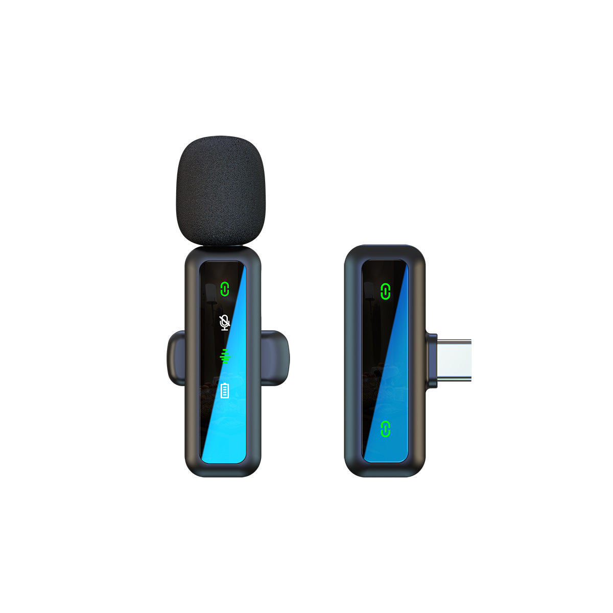 Wireless Lapel Microphone for Outdoor Computer Live Streaming Noise Reduction Universal Small Microphone - Korvel