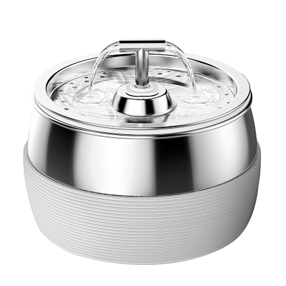 Distributeur d'eau intelligent en acier inoxydable premium pour animaux de compagnie