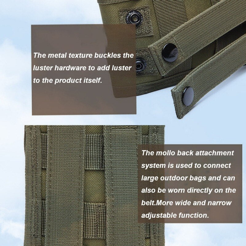 Tactical Outdoor Military Molle Utility Waist Bag Hunt Accessories Phone Belt Pouch Cell Phone Holder Mobile Phone Case - Korvel
