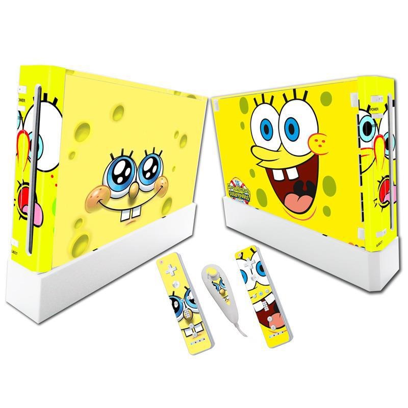 Stylish Wii Console Stickers - Hello Kitty & Pikachu Designs