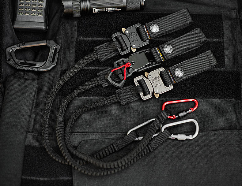 Func. tool rope, equip. tools, phone anti-loss hooks, bag & pant dec. ropes - Korvel