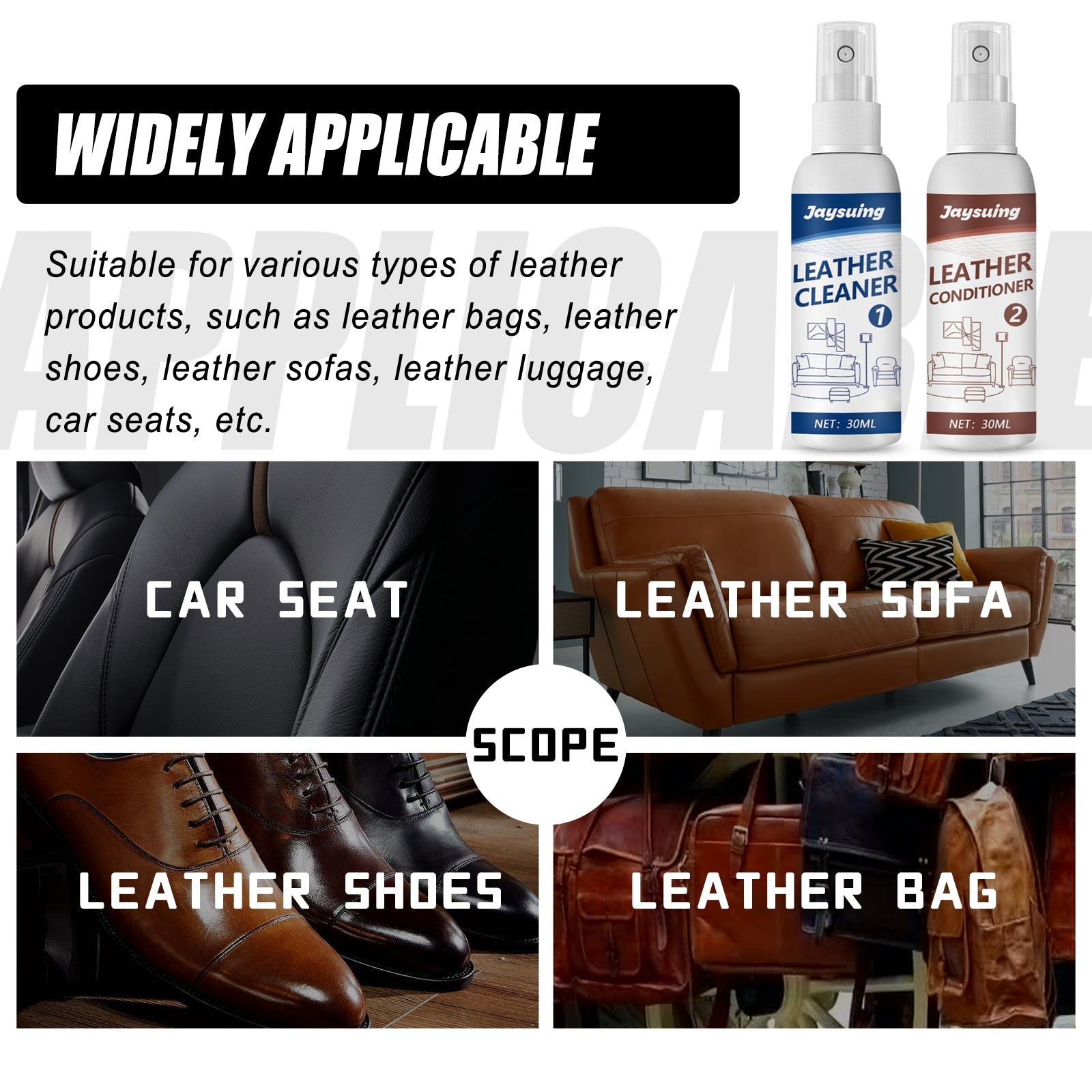 Leather Cleaning And Maintenance Agent, Leather Care Leather Suit Sofa Maintenance Cleaner - Korvel