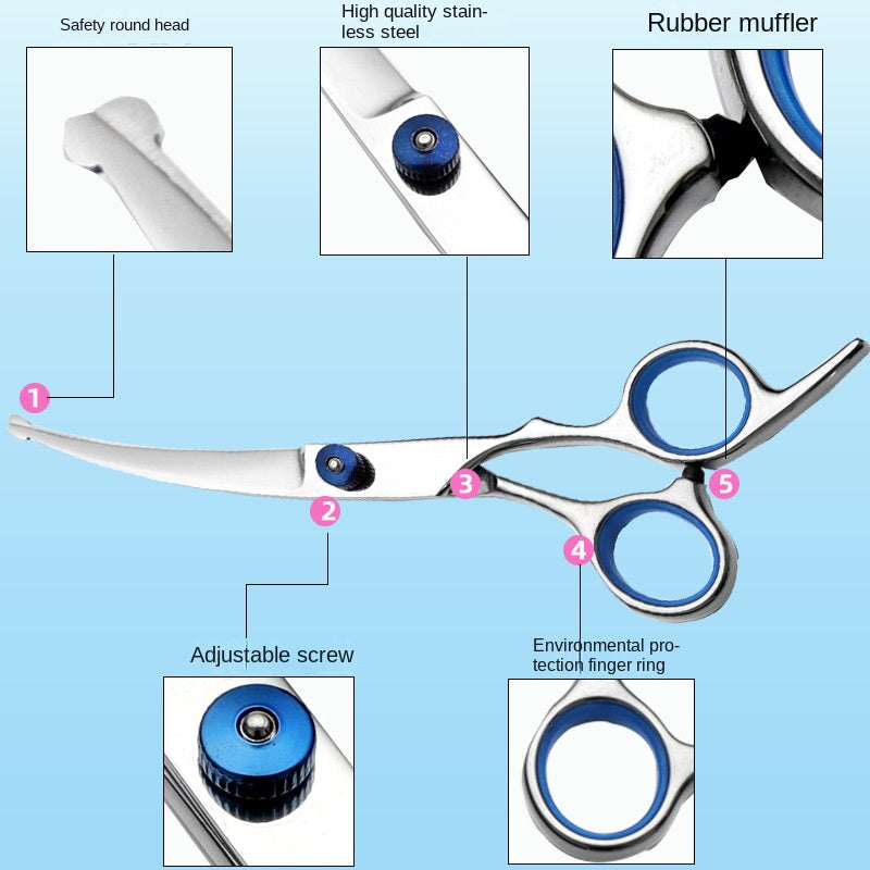Stainless steel pet scissors for dog grooming - Korvel
