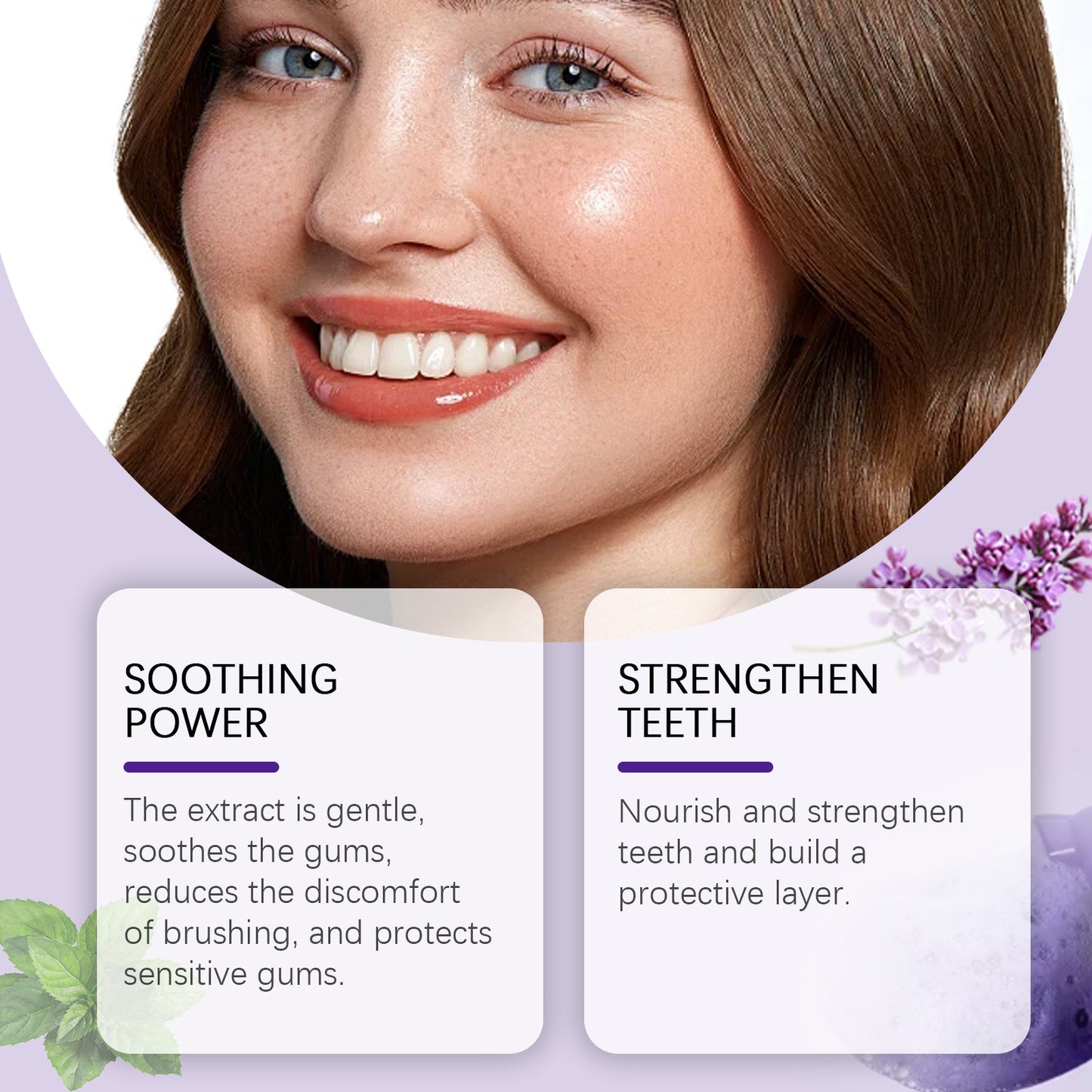 Premium Purple Teeth Cleaning Mousse for Gentle Oral Care