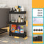 Kitchen multi layer vegetable basket rack floor-standing removable vegetable storage household multi functional trolley - Korvel