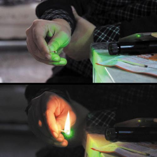 Military Green Burning Laser Pointer - Korvel