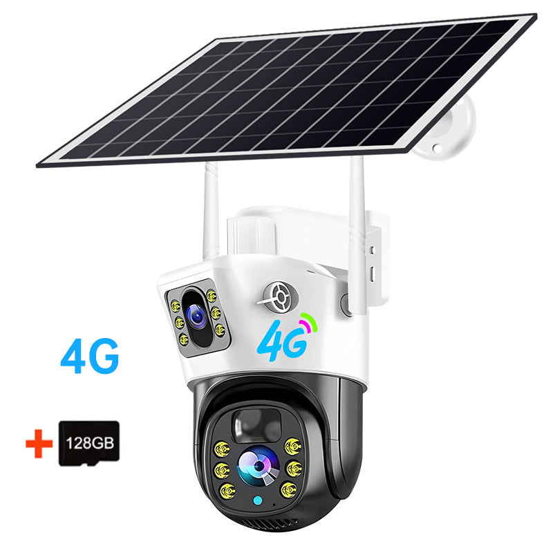 Cámara Solar 4G V380PRO - Seguridad en el Hogar de 4MP con Doble Lente