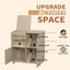 Premium 4-Tier Small Animal Cage with Storage and Openable Top