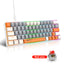 63 key portable 60% mechanical gaming keyboard RGB backlit compact mini gaming keyboard - Korvel