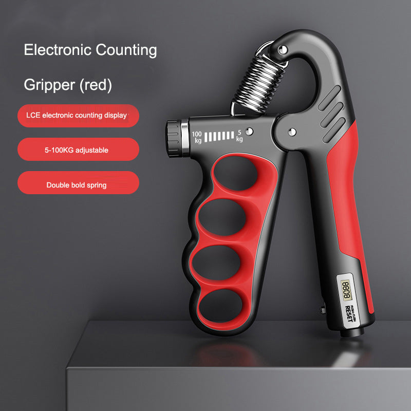 Adjustable Grip Strength Gauge Counting Type Spring Grip Strength Gauge Handshake Holder - Korvel