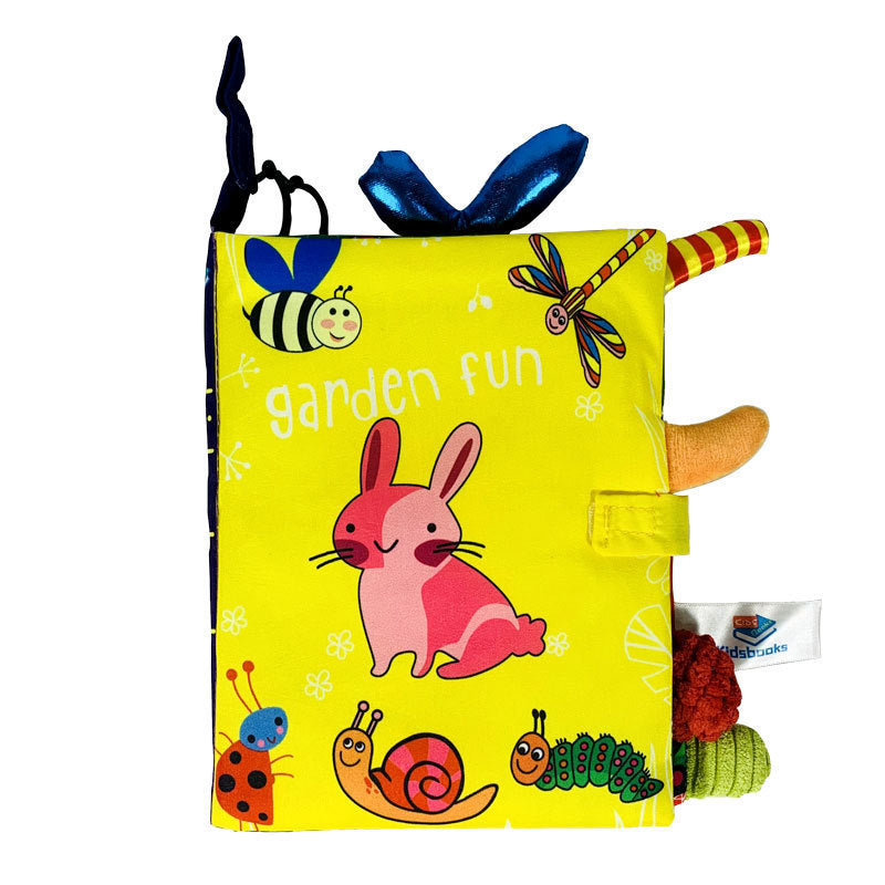 Baby toys three-dimensional cloth books that cannot be torn apart washable children's enlightenment baby ringing paper books - Korvel