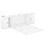 Lit Murphy Queen Size avec étagères et ports USB - Blanc