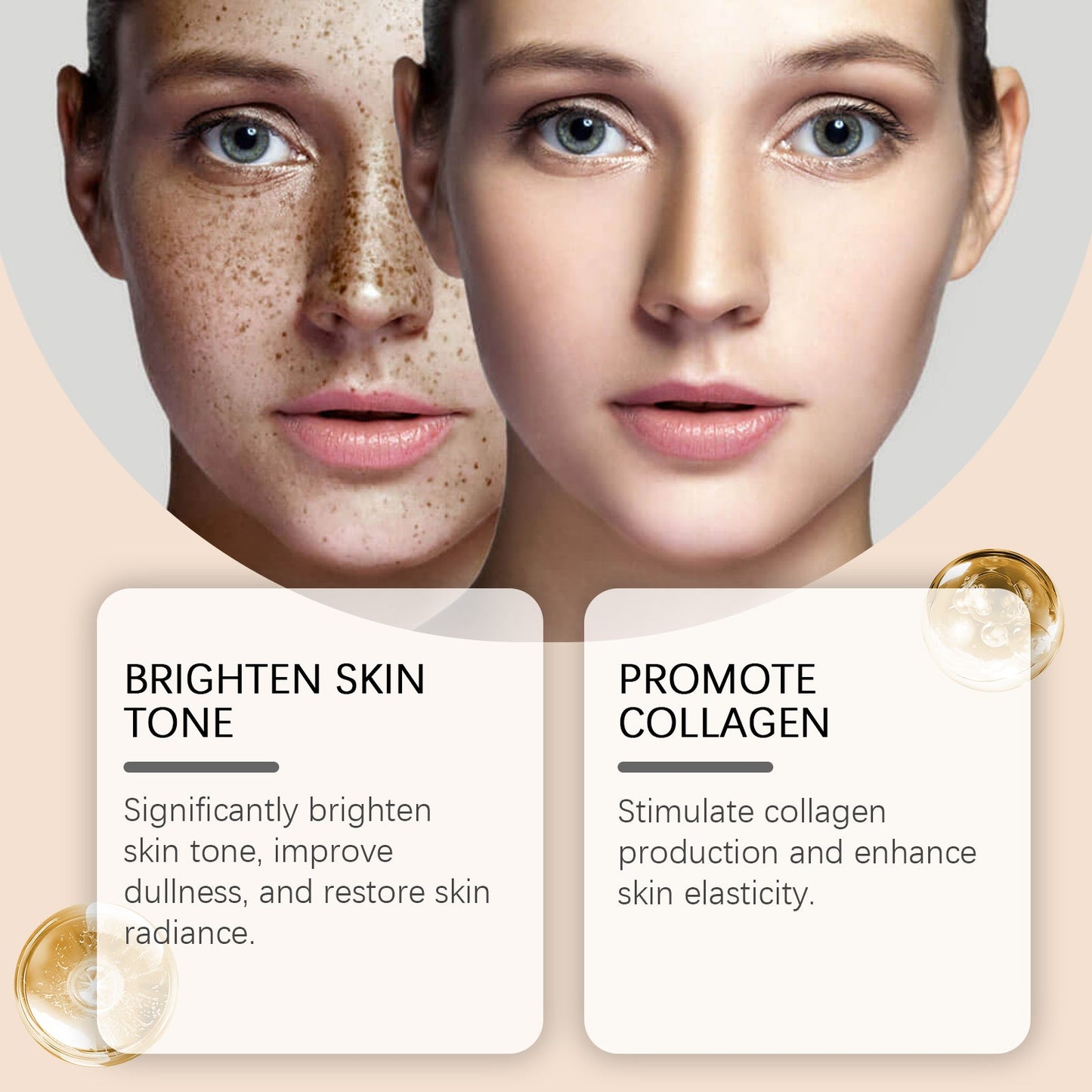 Vitamin C Brightening Serum Nourishes And Moisturizes Dull And Clear Facial Skin - Korvel