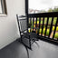 Chaise Berçante Noire Premium pour Adultes pour Espaces Extérieurs