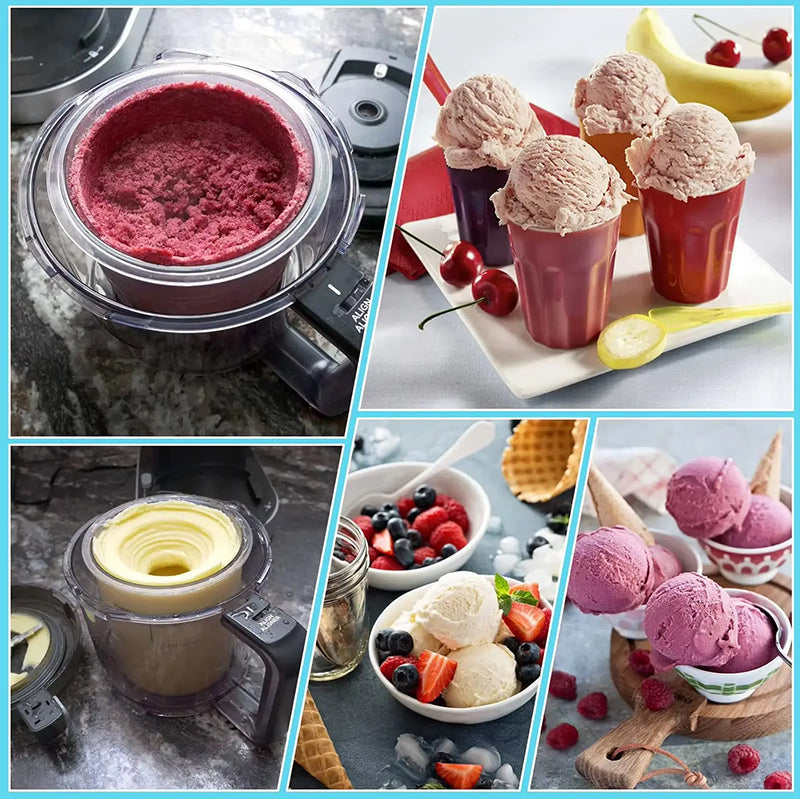 Ensemble de 4 récipients de remplacement et couvercles pour Ninja Creami Deluxe Pints