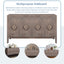 Carved Flower Door Handle, Antique Four Door Cabinet for Living Room Kitchen Hallway (Brown) - Korvel