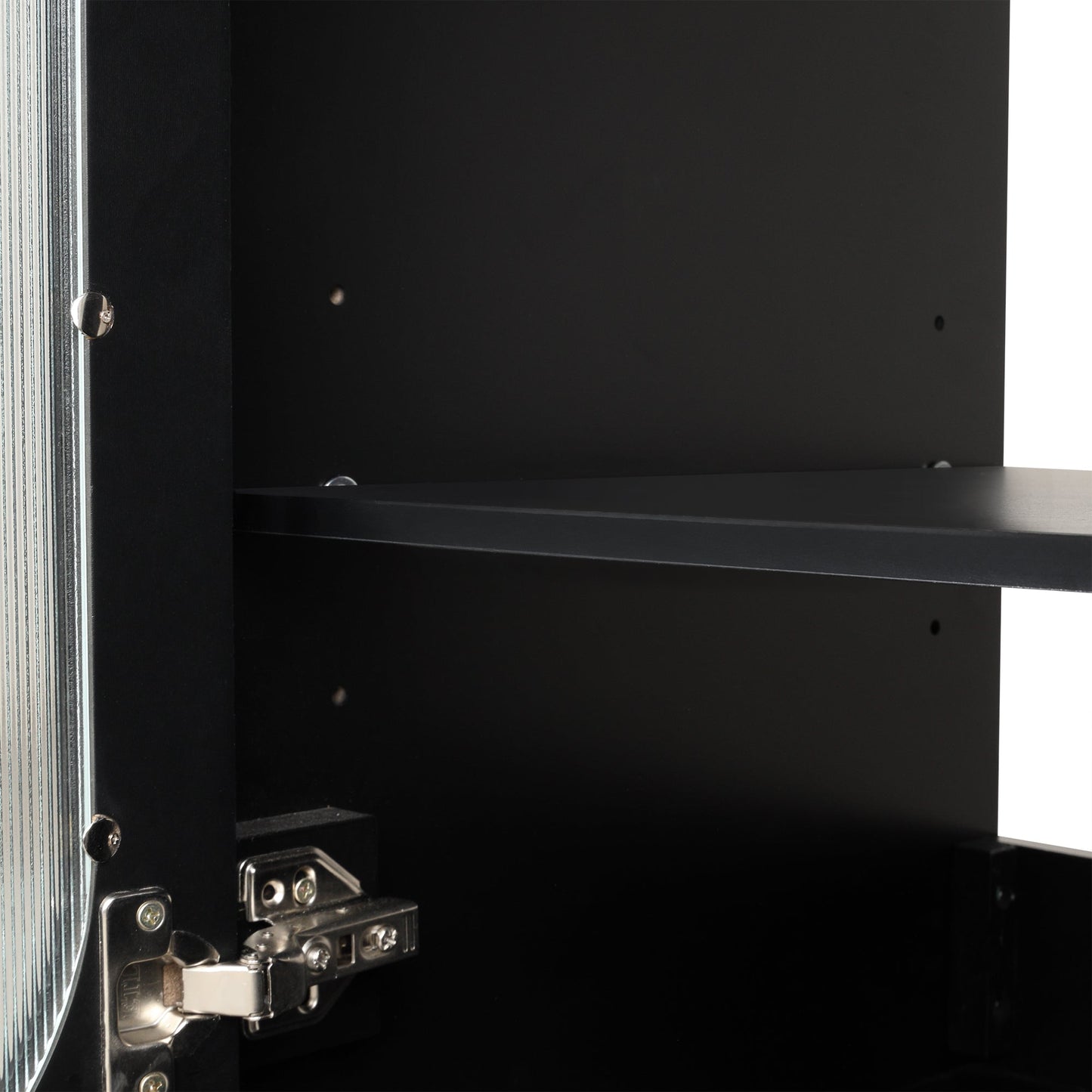 30" Bathroom Vanity with Sink, Bathroom Vanity Cabinet with Two Drawers and Door, Adjustable Shelf, Solid Wood and MDF, Black - Korvel