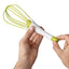 Rotating plastic egg beater multifunctional manual egg mixer easy to clean and dough baking tool - Korvel
