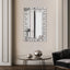 Large Wall-Mounted Silver Decorative Rectangular Wall Mirror for Home, Living Room, Bedroom, Entryway (clear HD mirror) - Korvel