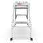 Aluminum Work Platform Large Size Step Stool Folding Portable Work Bench 40" Width Telescopic Feet 22" -27.5" Height Adjustable - Korvel