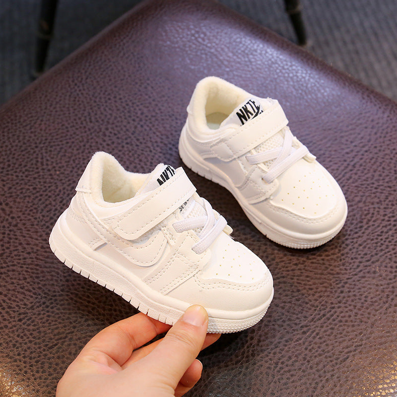 Children's Sneakers Spring And Autumn Children's Sports Shoes Boys Baby Shoes Casual Shoes Girls White Shoes - Korvel