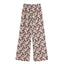 Elegant Strapless Top with Floral Print and Wide-Leg Pants Set - Korvel