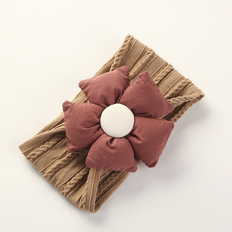 Diadema de Flores de Nylon Jacquard para Niños