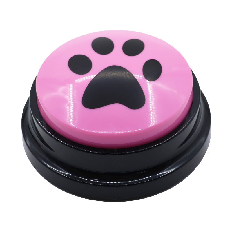 Dog Talking Button Pet Communication Key Sound Maker Cat Bell Toy Supplies Voice Recording Training Device - Korvel