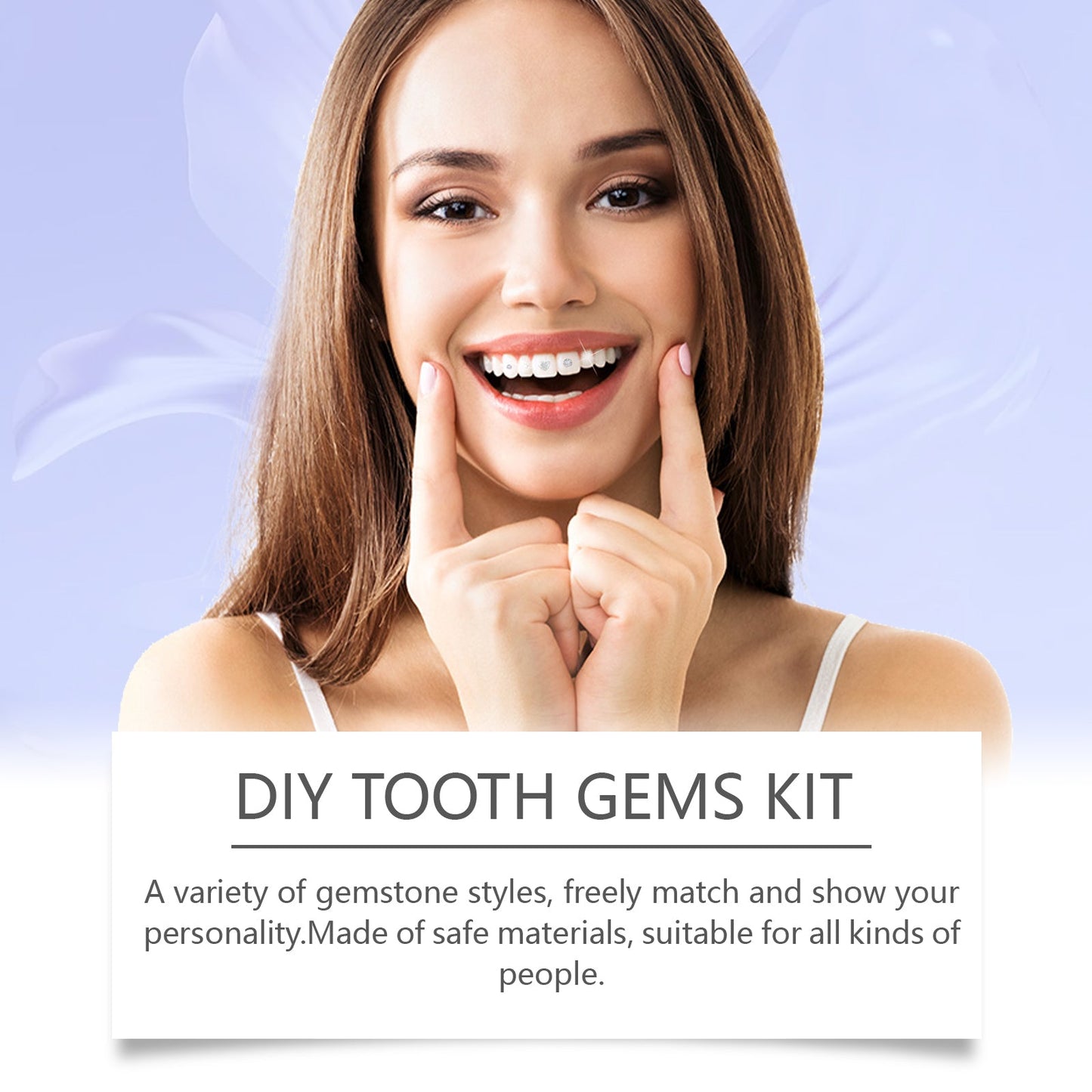 Kit de décoration de prothèses dentaires pour un sourire unique