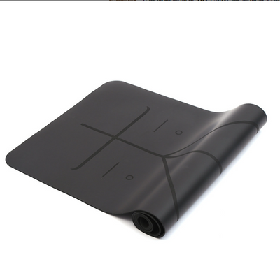 Natural rubber yoga mat PU professional non-slip yoga studio dedicated fitness mat male beginner yoga thickened - Korvel
