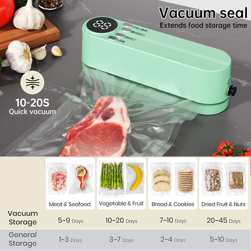Beige Cordless 3-in-1 Food Sealer for Versatile Use