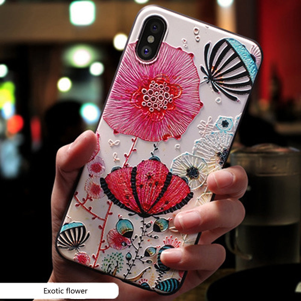 Eqvvol Cute 3D Cartoon Patterned Phone Case for iPhone