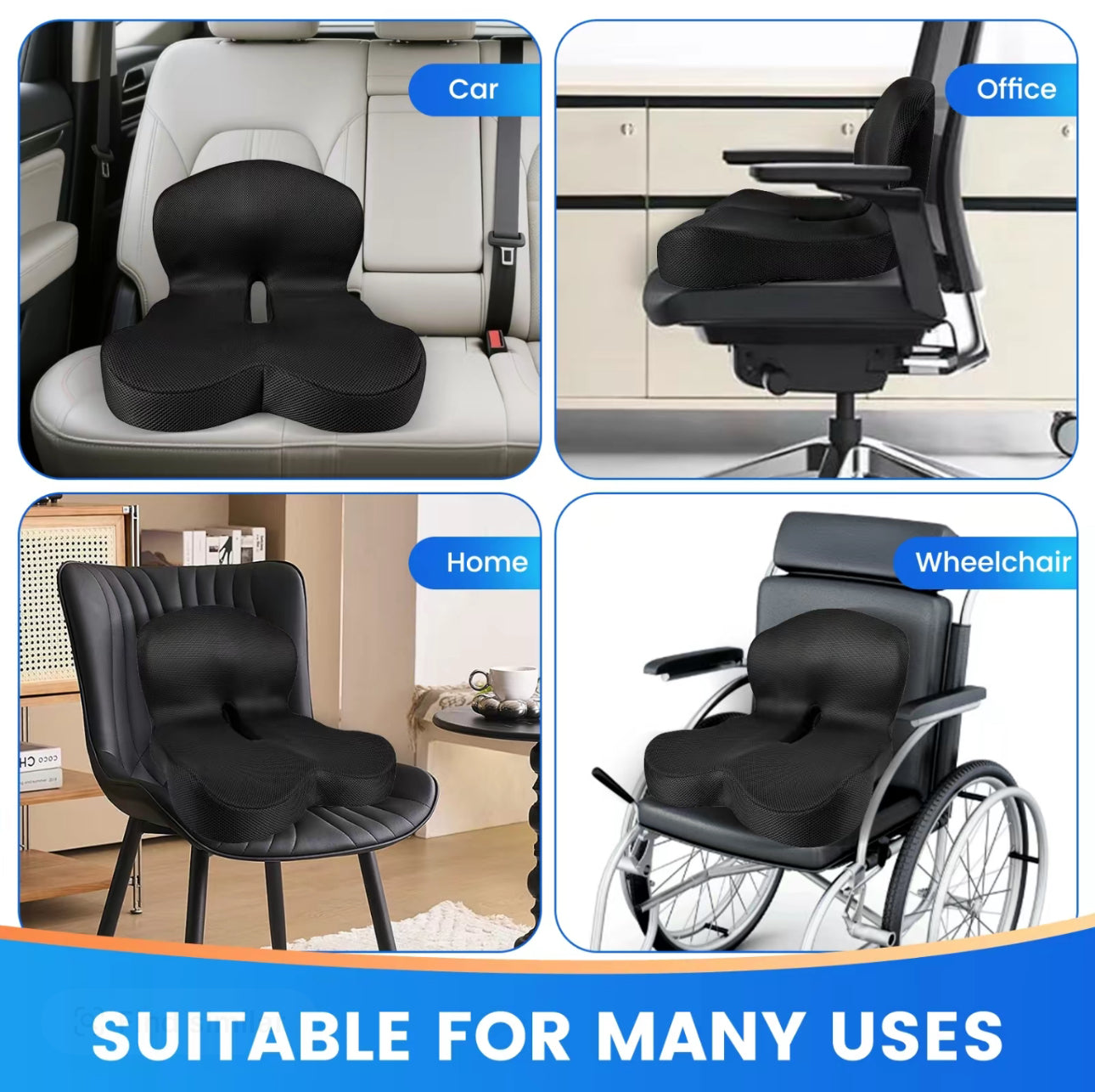 RoadEase Premium Seat Cushion for Drivers
