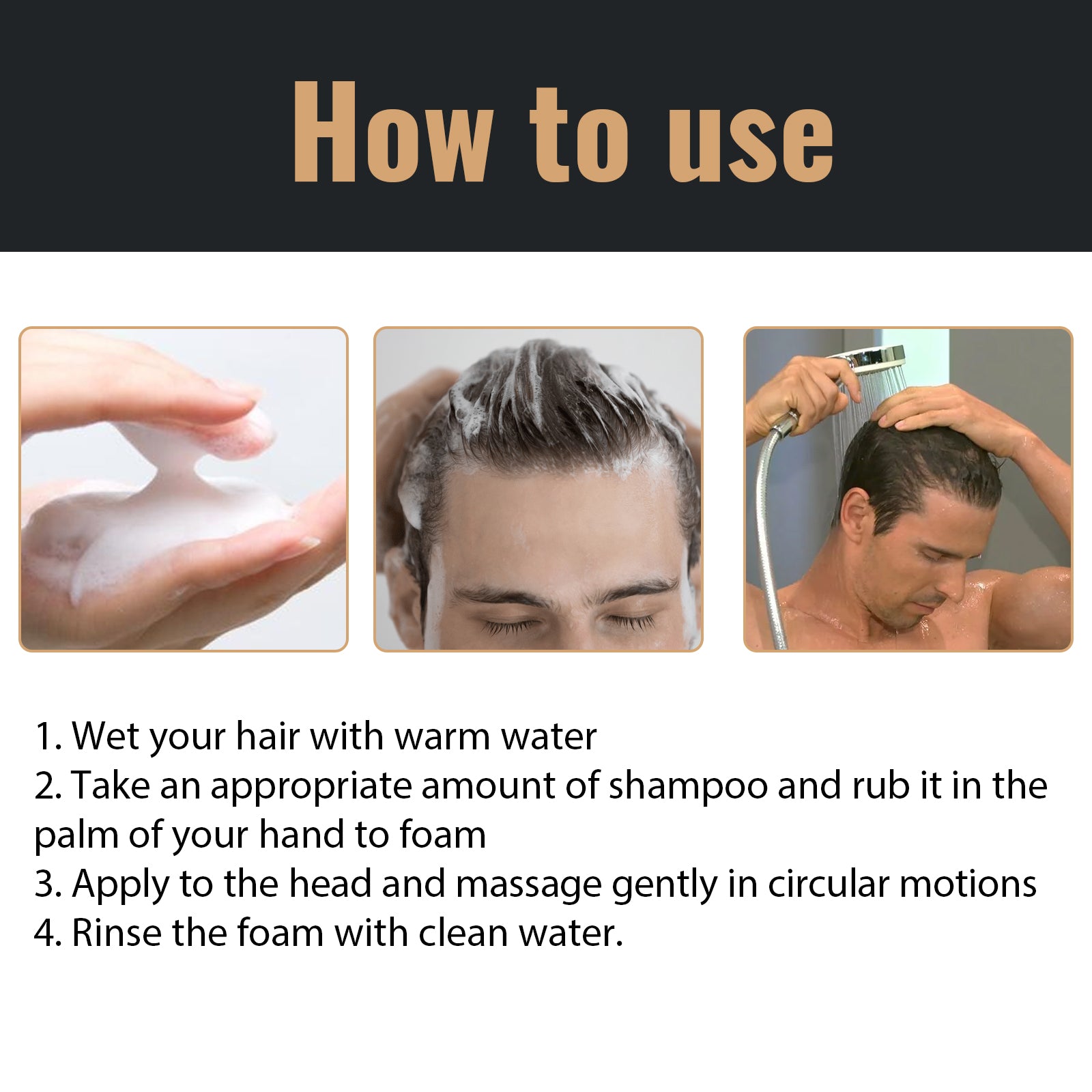 Hair Conditioner, Anti-Loss Hair Dense And Fluffy Hair Supple Strong Repair Shampoo - Korvel