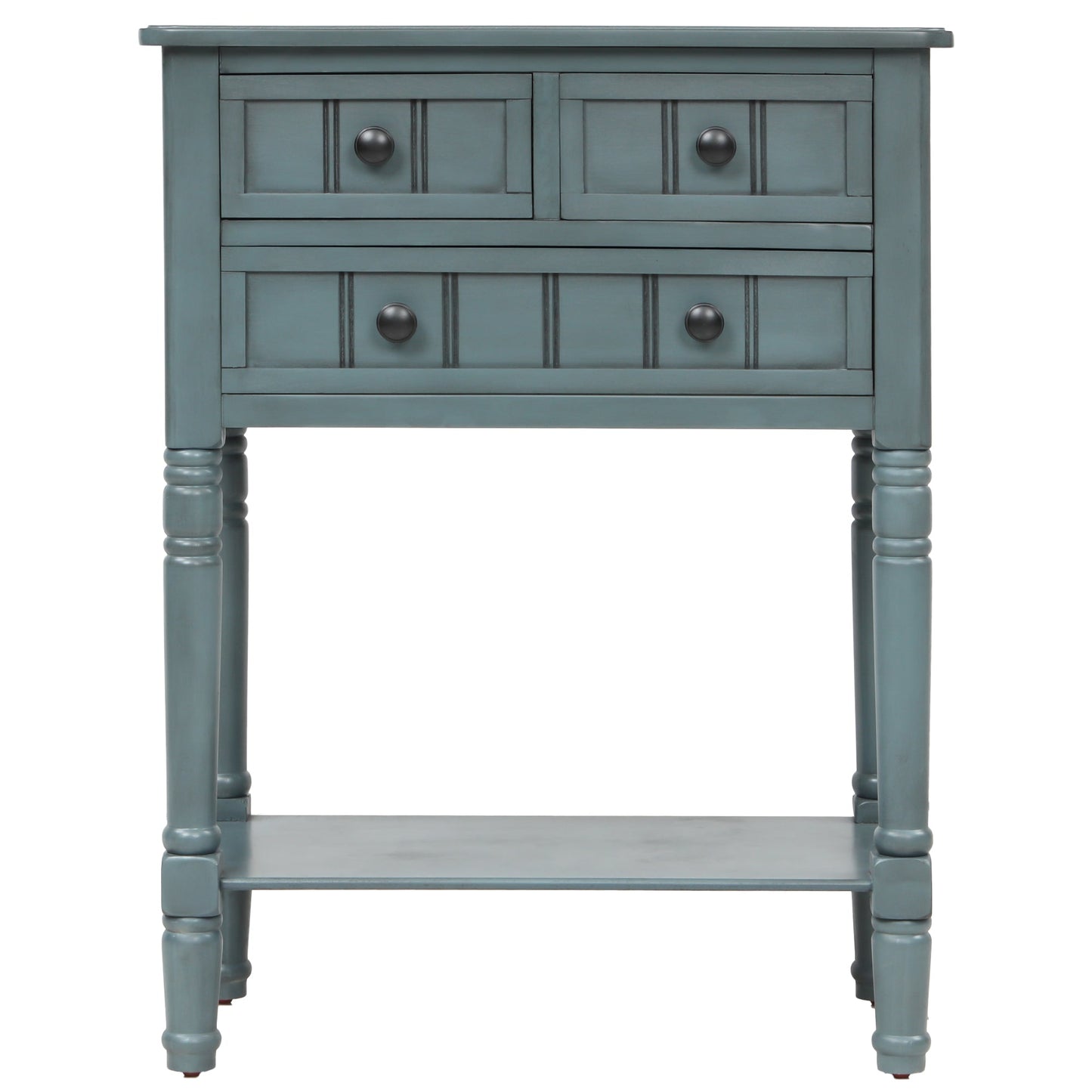 Mesa Consola Estrecha TREXM - Mesa de Sofá Slim con Cajones de Almacenamiento (Marino)