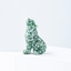 Natural Crystal Wolf Cub Carving - Premium Home Decor