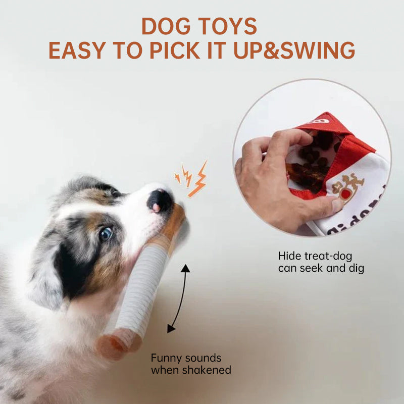 Ciga-rette-like Dog Toy, a Pet Self-entertainment Plush Toy that is Chew-resistant and Helps with Teething - Korvel